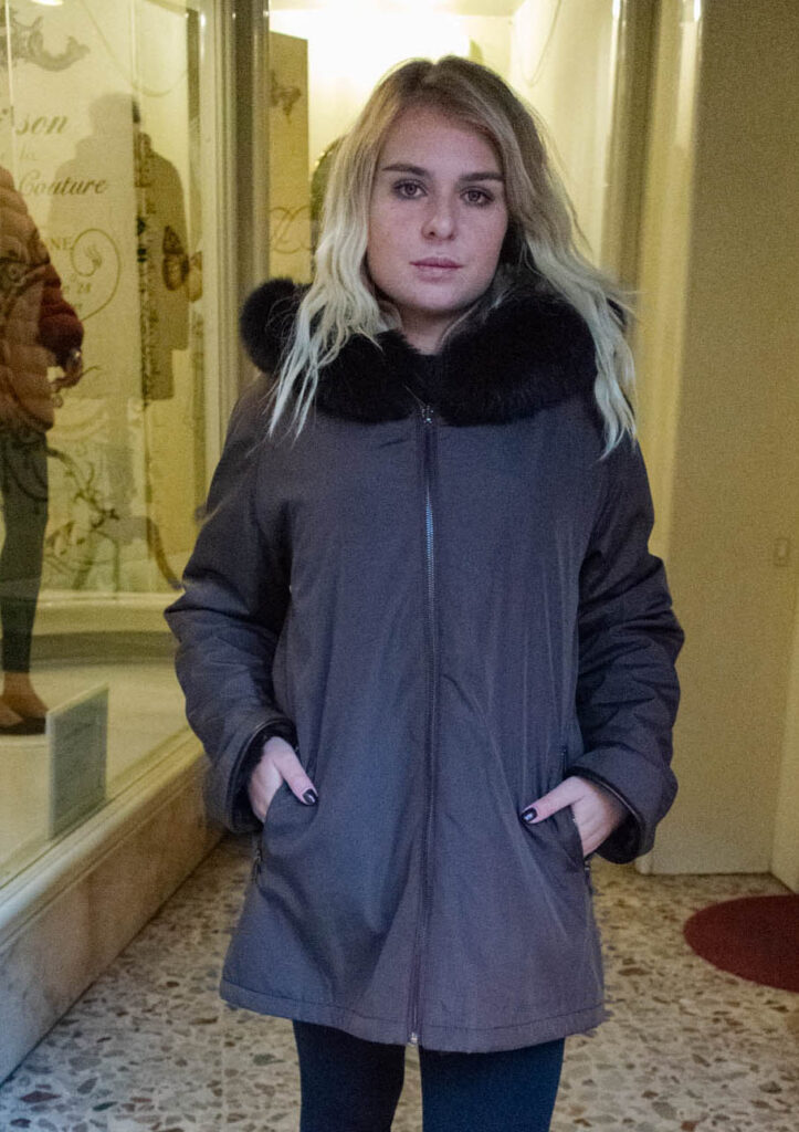 piumino double-fast waterproof-cincillone colore marrone